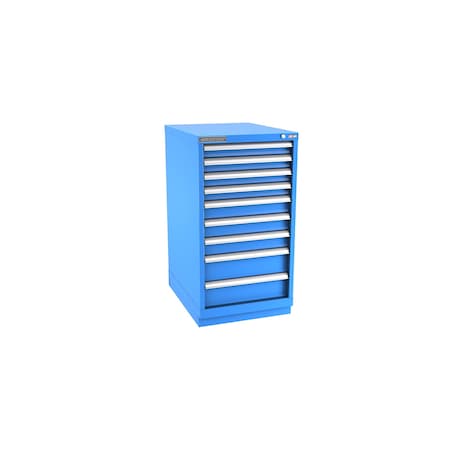 Champion Tool Storage Modular Drawer Cabinet, 9 Drawer, Blue, Steel, 22 in W x 28-1/2 in D x 41-3/4 in H N18000901ILCFTB-BB